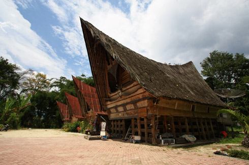 Rumah adat Batak di Samosir
